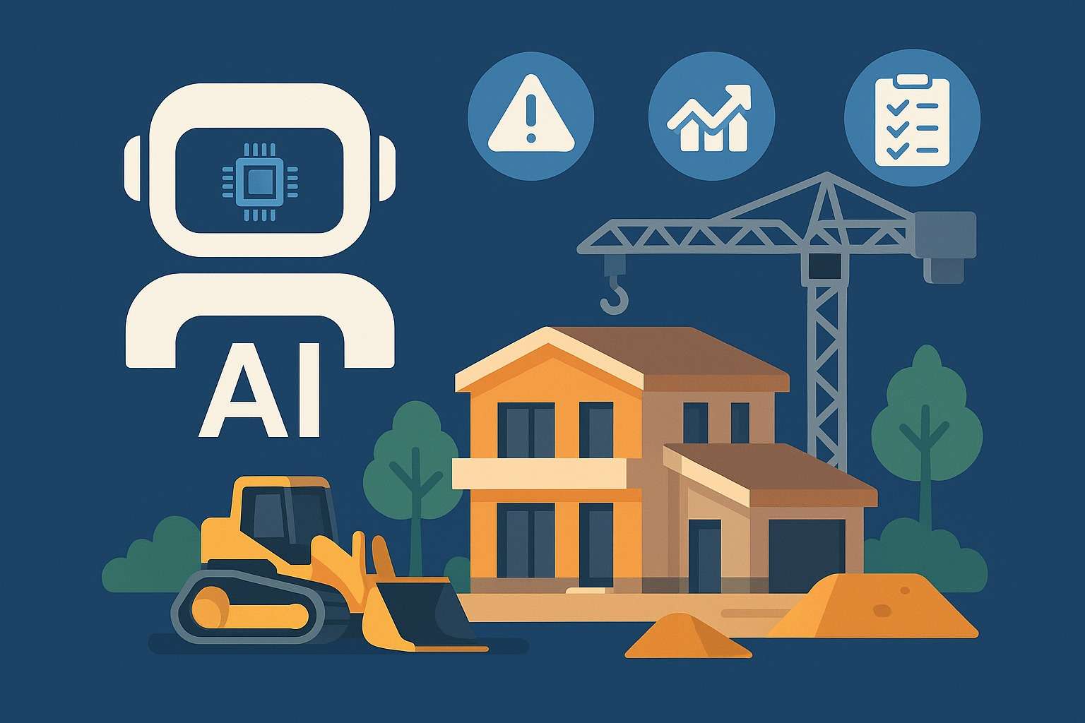 Ứng dụng AI trong quản lý thi công xây dựng biệt thự hiện đại