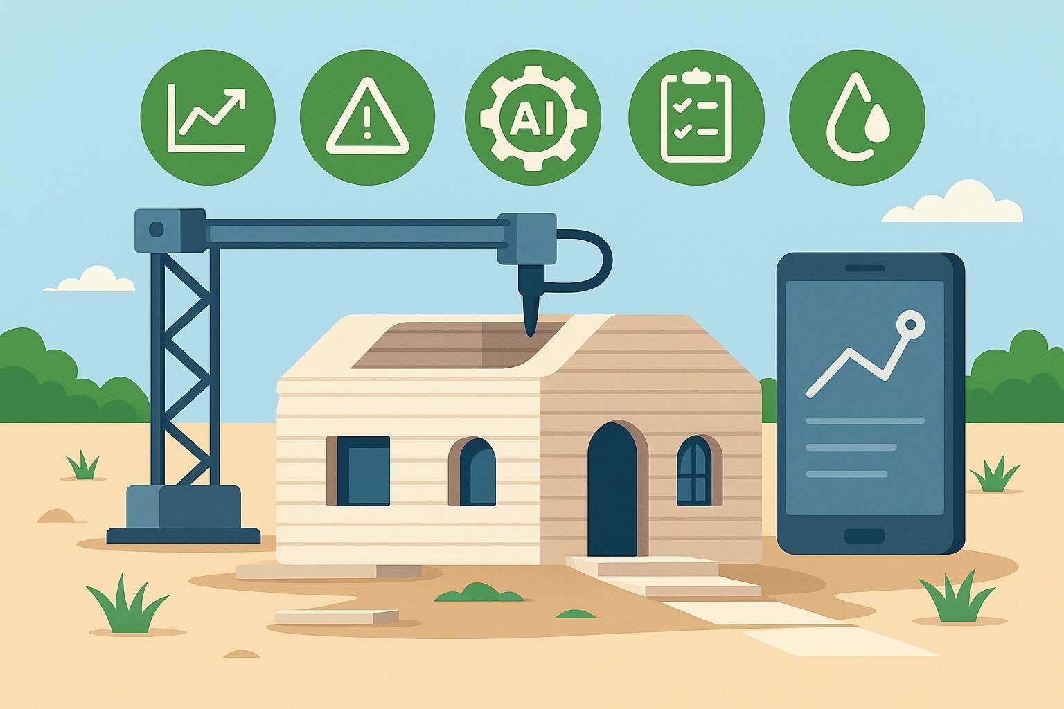 AI Trong Quản Lý Thi Công - Trí Tuệ Nhân Tạo Thay Đổi Tiến Độ Ra Sao? 2 Công nghệ AI hỗ trợ theo dõi tiến độ thi công biệt thự