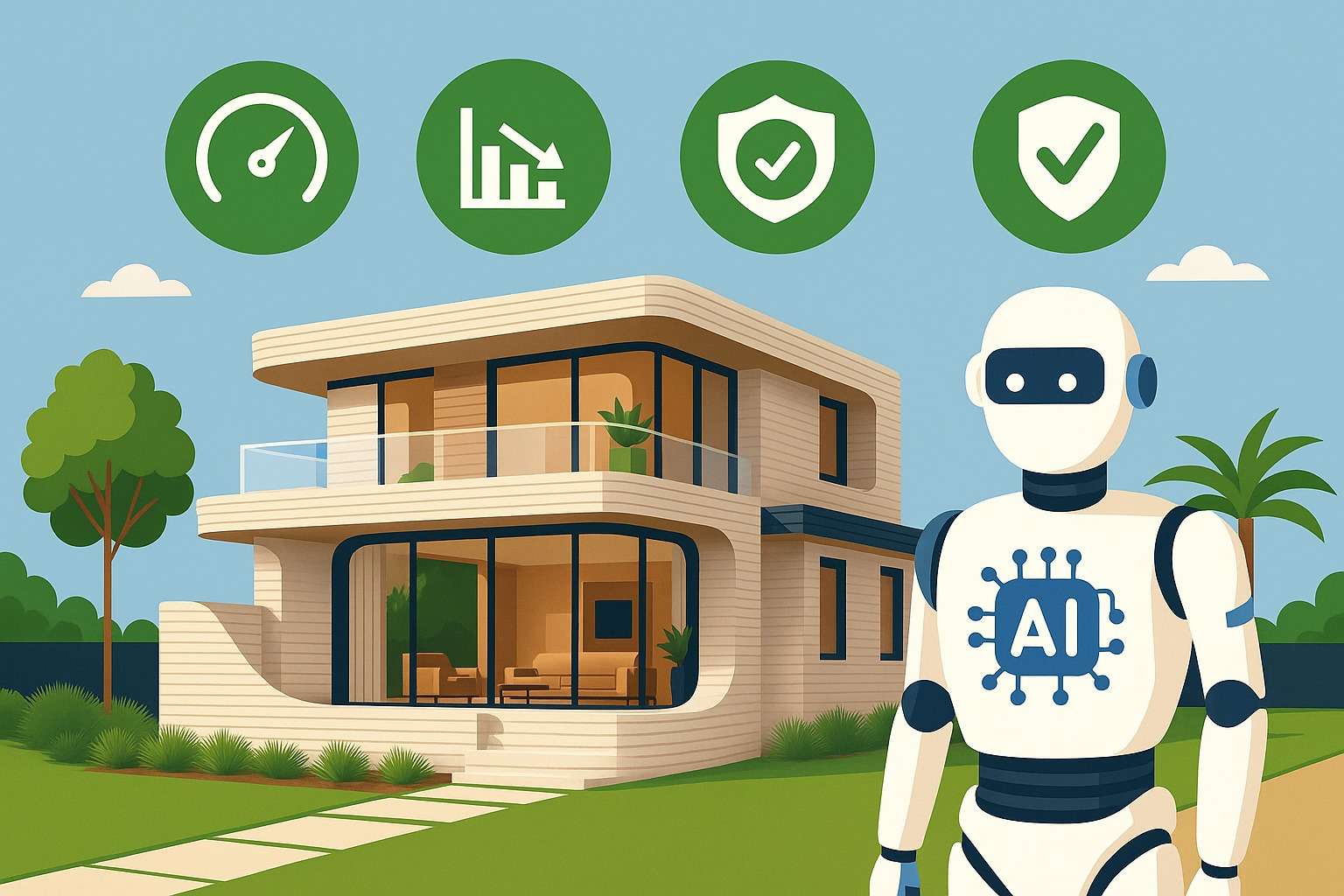 AI Trong Quản Lý Thi Công - Trí Tuệ Nhân Tạo Thay Đổi Tiến Độ Ra Sao? 4 AI trong quản lý thi công giúp tối ưu chất lượng công trình