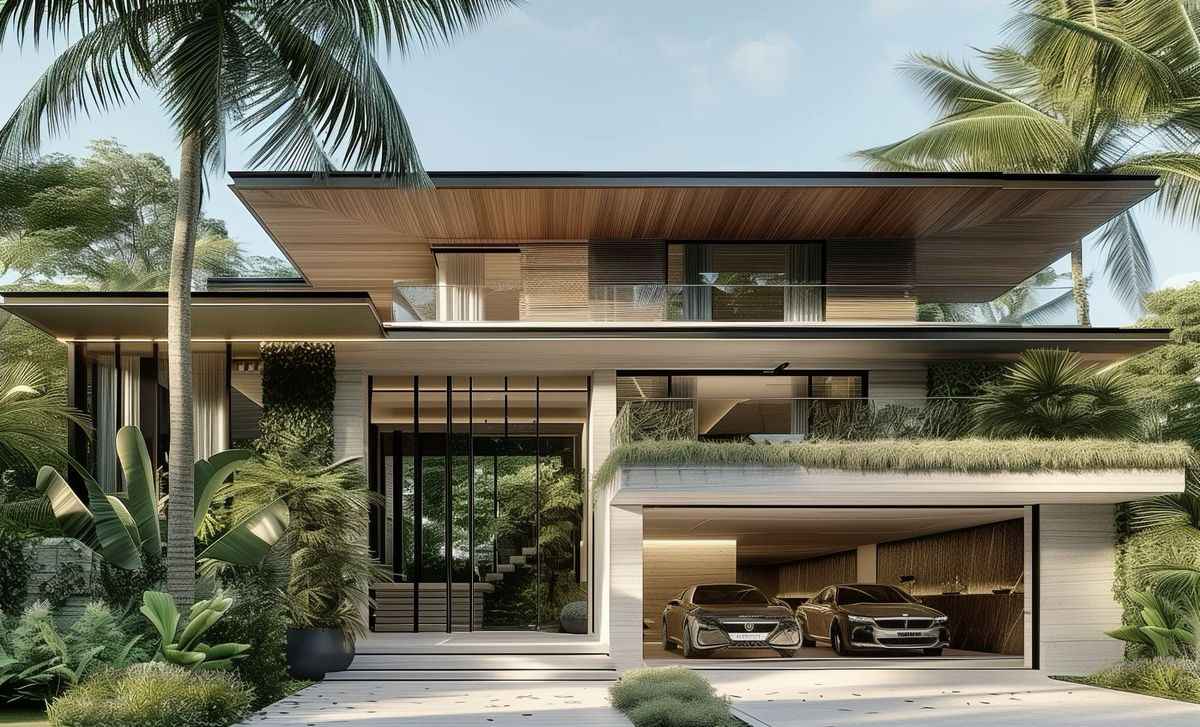 Biệt Thự ESG Và Xu Hướng Xây Dựng Bền Vững 1 Biệt thự ESG hiện đại giữa thiên nhiên xanh