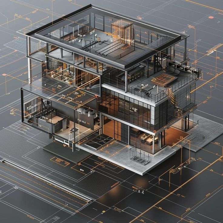 Tương Lai Biệt Thự Modular - Lắp Ghép Và Di Chuyển Như Lego 1 Biệt thự modular hiện đại với thiết kế kết cấu linh hoạt