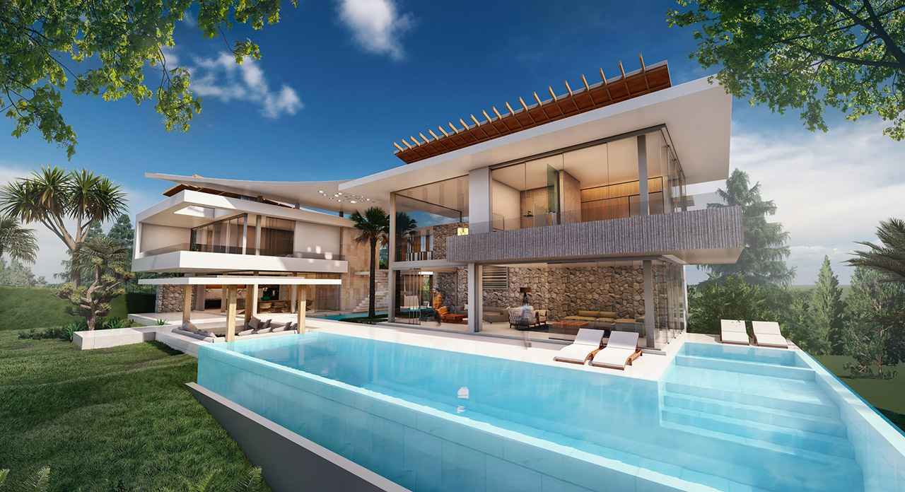 Biệt thự nghỉ dưỡng ven đô thiết kế hiện đại giữa thiên nhiên xanh