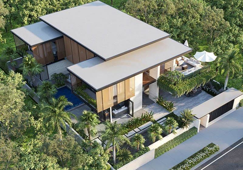 Biệt thự nhà vườn 2 tầng hệ thống cấp thoát nước