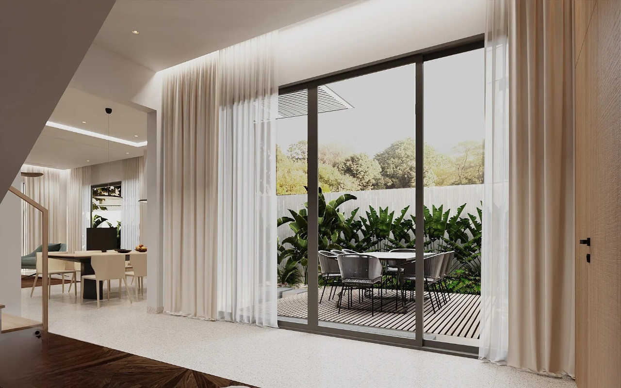Nhà Vườn Đẹp Hài Hòa Với Thiên Nhiên Và Lối Sống Hiện Đại 3 không gian nhà vườn đẹp ở phòng khách