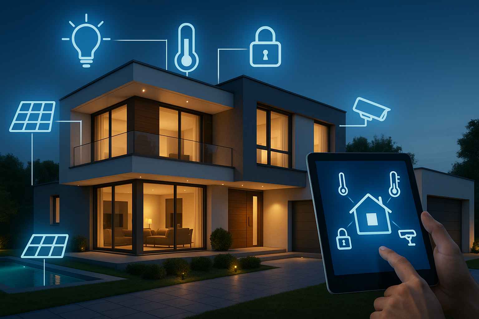 Biệt thự thông minh toàn diện điều khiển qua hệ thống trung tâm