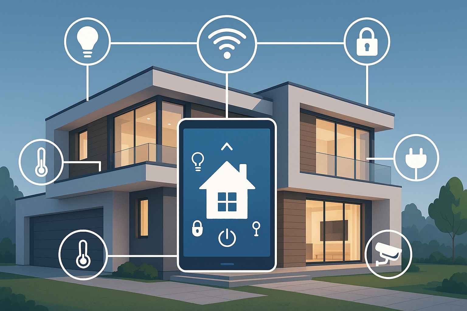 Biệt Thự Thông Minh Toàn Diện - Hệ Thống Quản Lý Trung Tâm 2 Hệ thống quản lý trung tâm biệt thự thông minh toàn diện