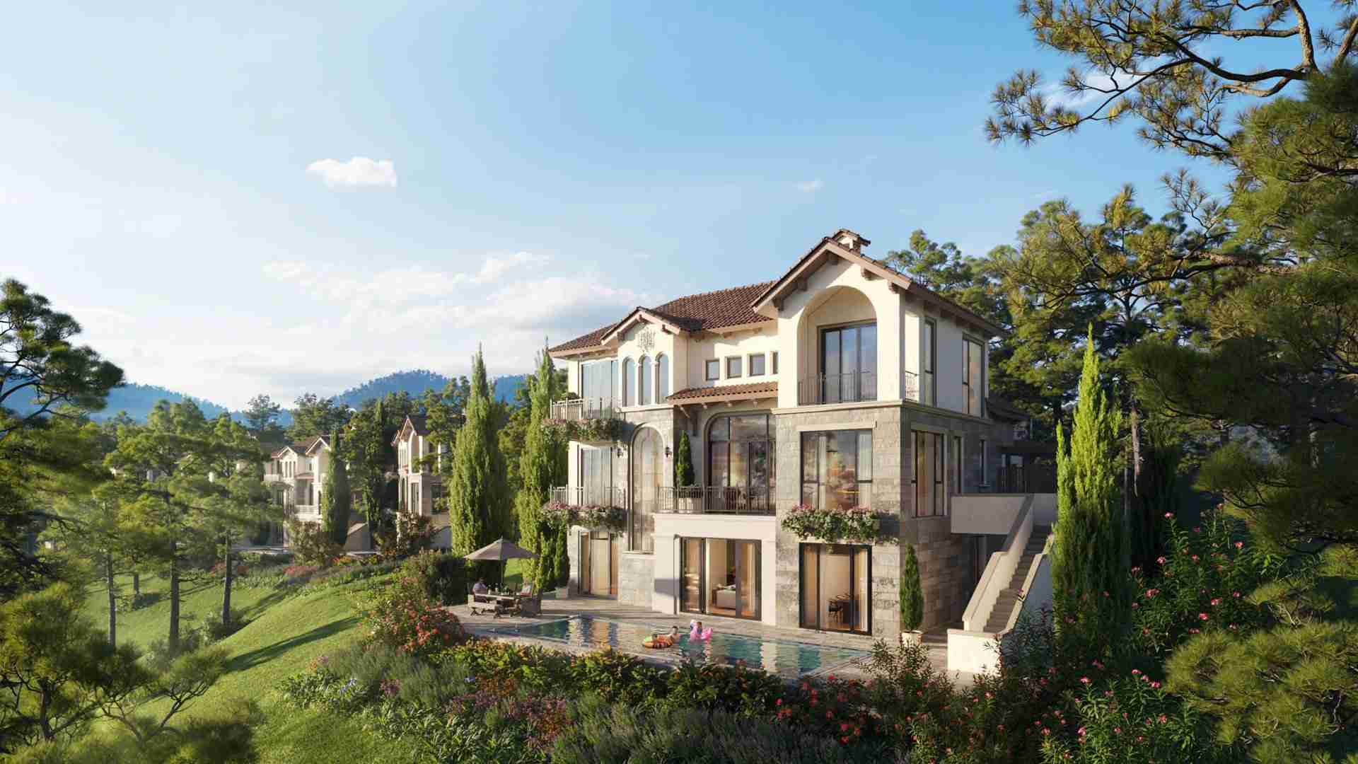 Biệt thự zero carbon ven đồi chuẩn tiêu chuẩn xanh xây dựng bền vững