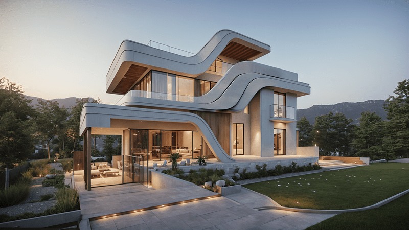 Biệt thự zero carbon phong cách hiện đại đạt tiêu chuẩn xanh xây dựng
