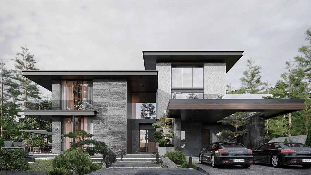 Biệt thự zero carbon hai tầng áp dụng tiêu chuẩn xanh xây dựng