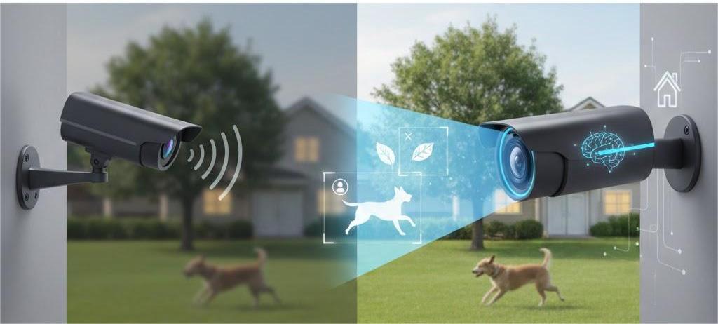 Camera aI an ninh gia đình phân biệt người và vật nuôi