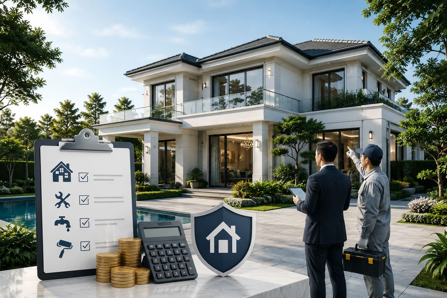 Chi Phí Bảo Trì Biệt Thự Mỗi Năm Là Bao Nhiêu? Dự Toán Chi Tiết Cho Gia Chủ 1 Tính chi phí bảo trì biệt thự mỗi năm