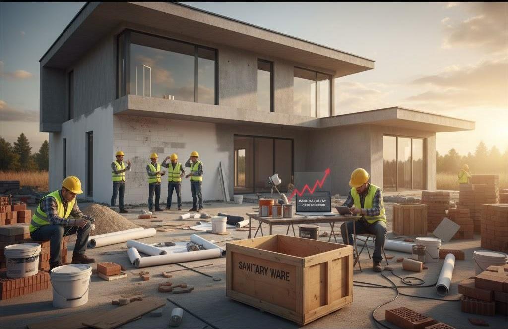 Công trình dang dở tác động chi phí hoàn thiện cuối năm