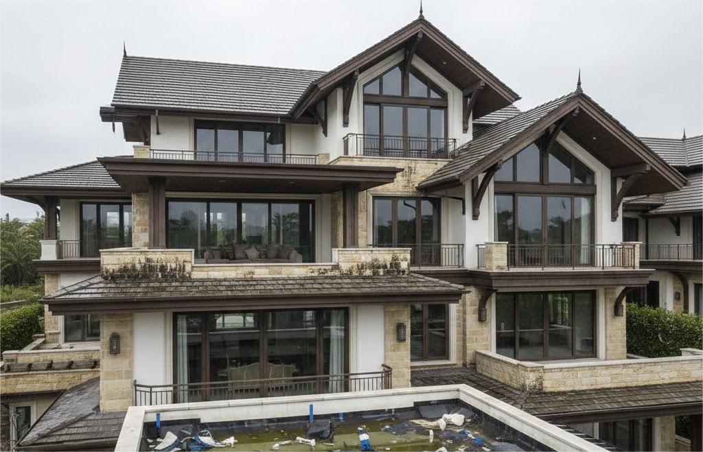 Chống thấm biệt thự cao cấp cho sân thượng hoàn thiện