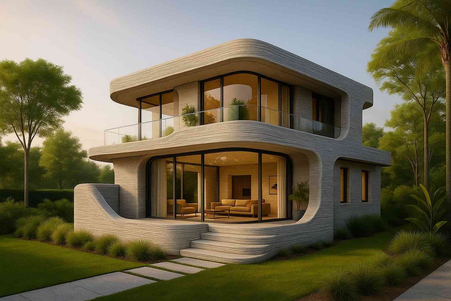 Biệt thự in 3D phong cách hiện đại và thân thiện môi trường