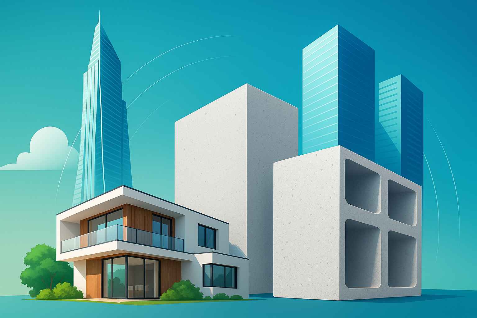 Công nghệ vật liệu mới trong xây dựng biệt thự hiện đại