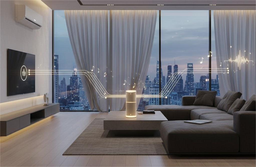 Không gian biệt thự điều khiển bằng giọng nói