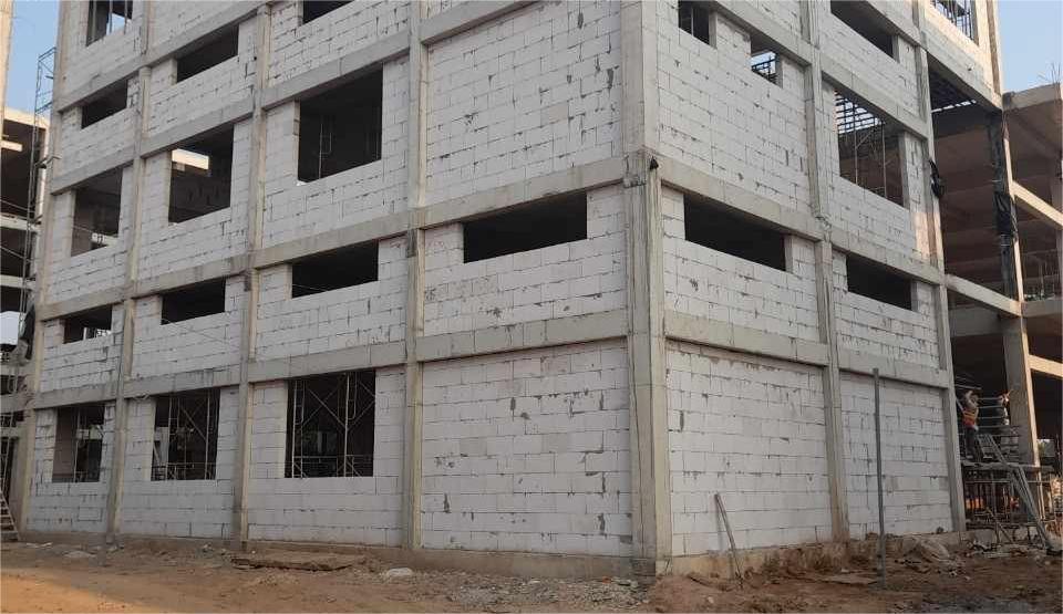Công trình sử dụng gạch bê tông khí thay thế gạch nung truyền thống