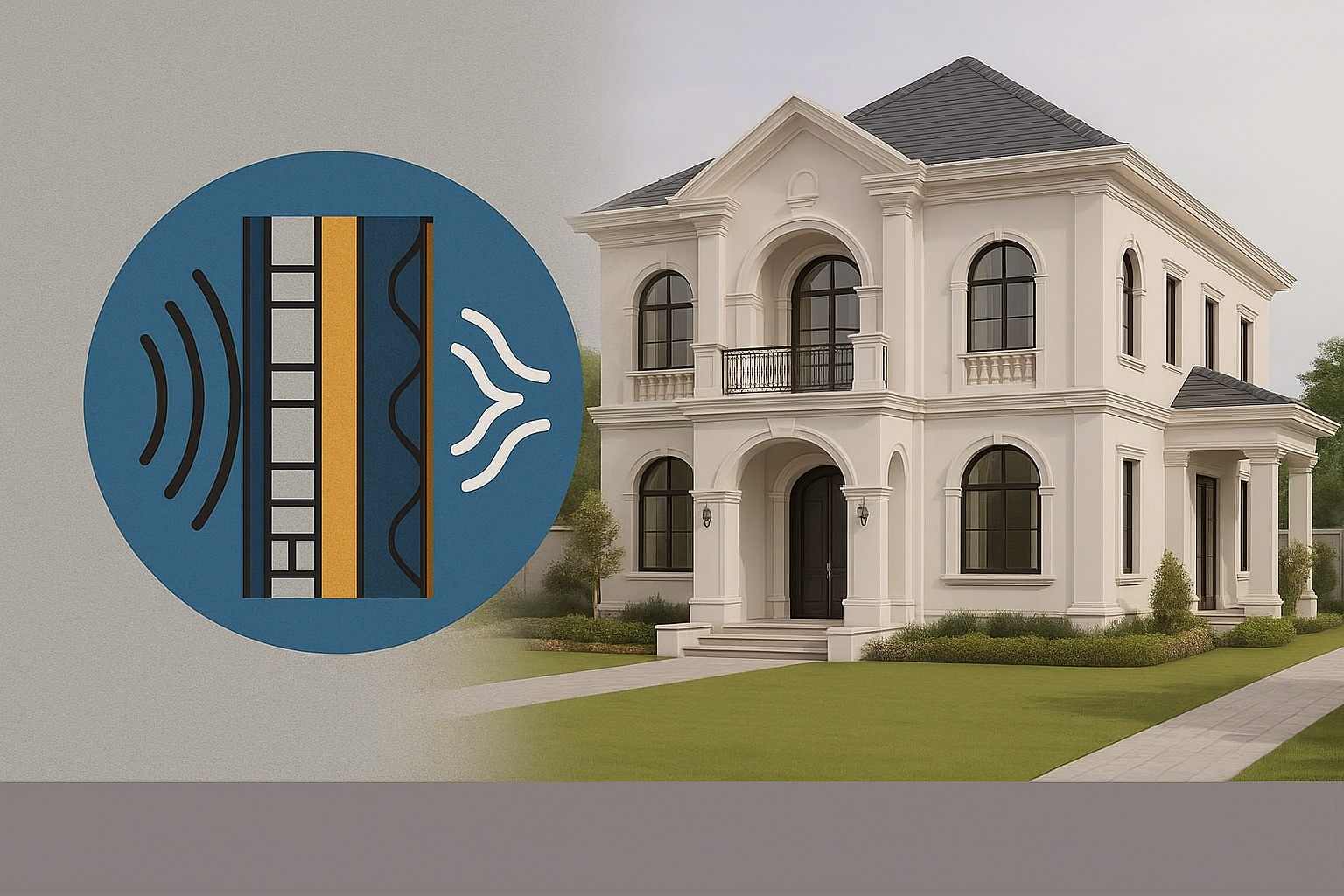 Giải pháp cách âm cho biệt thự hiện đại