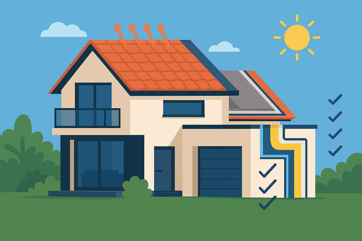 Biệt thự thông minh sử dụng pin lưu trữ năng lượng mặt trời hiệu quả