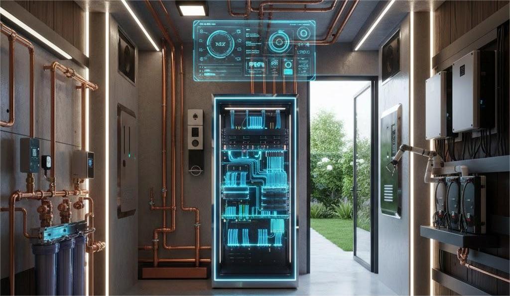 Hệ thống điện nước biệt thự cao cấp vận hành ổn định, thông minh