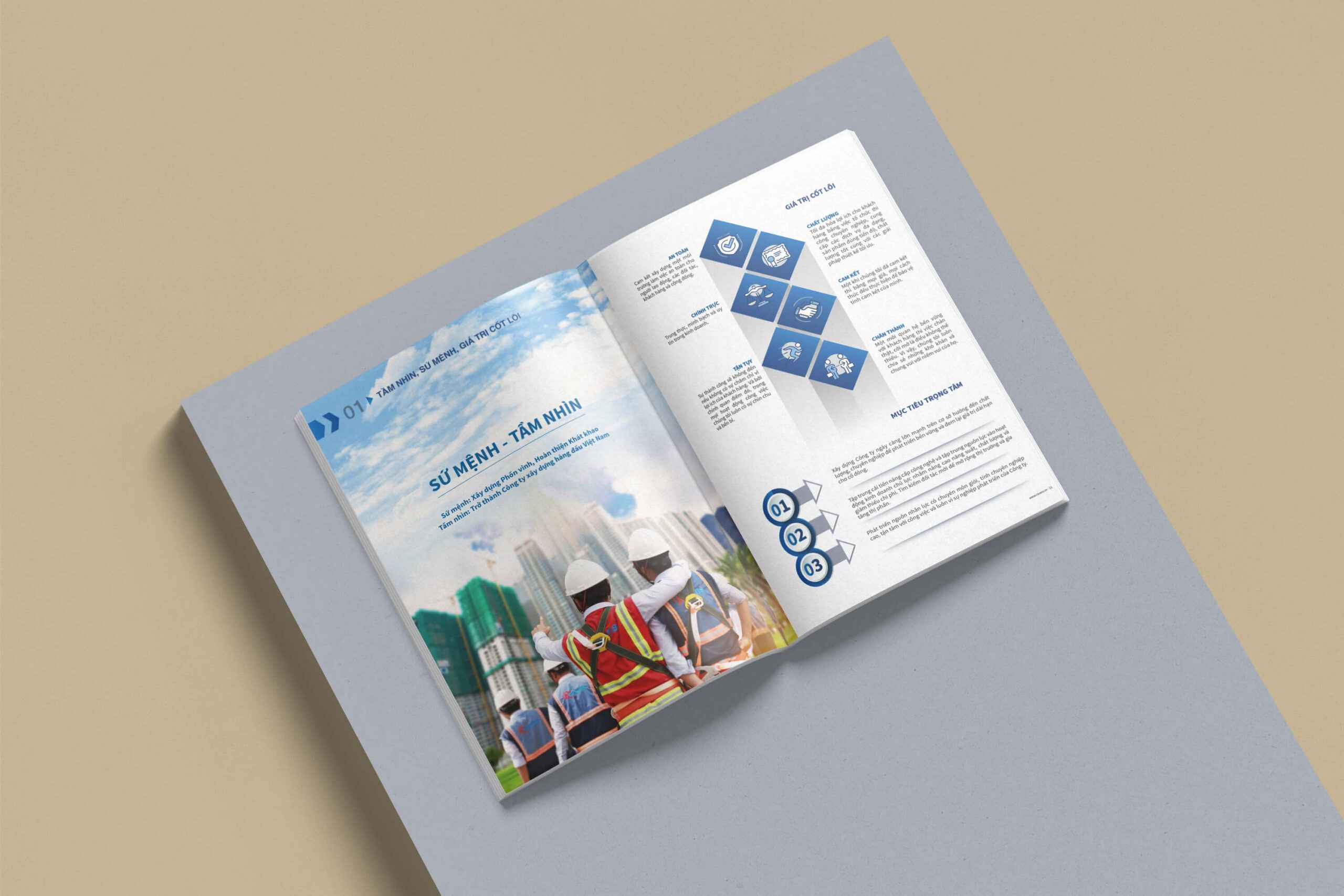 Hồ sơ vật liệu xây dựng và hồ sơ kỹ thuật biệt thự dạng catalogue