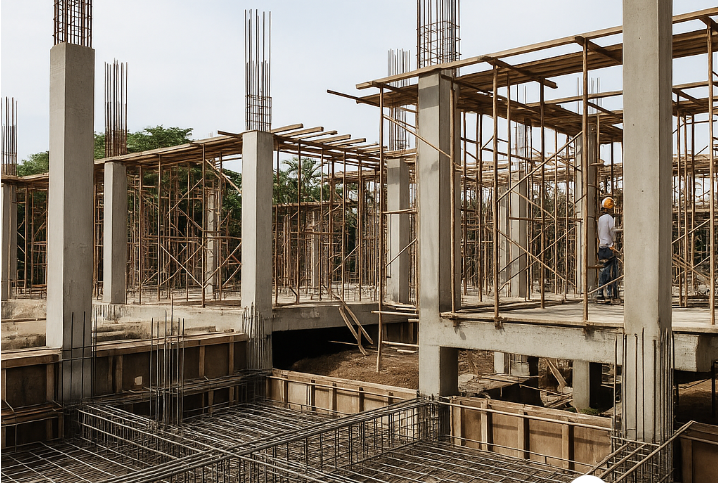 Kết Cấu Biệt Thự Bền Vững Với Bê Tông Cốt Thép Chuẩn 2 Kết cấu biệt thự bền vững