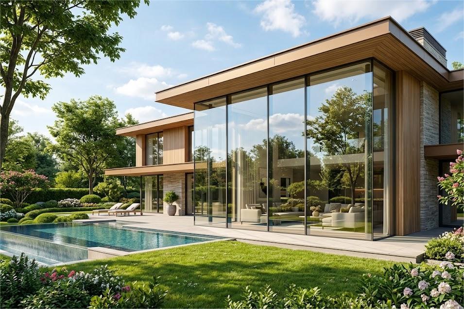 Kính Low-E có nên dùng cho biệt thự cao cấp hiện đại
