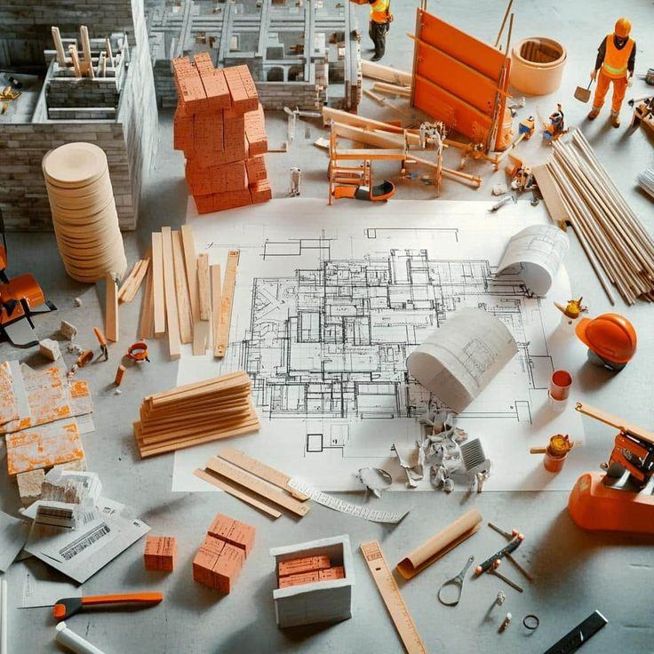 9 Dấu Hiệu Nhận Biết Nhà Cung Cấp Vật Liệu Uy Tín Trước Khi Giao Tiền 3 Bản vẽ thi công và vật liệu xây dựng tại hiện trường