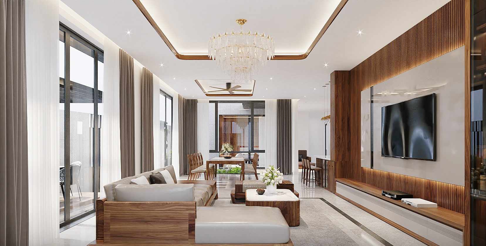 5 Nhà Thầu Xây Dựng Biệt Thự Trọn Gói – Giấc Mơ Thành Hiện Thực 2 Không gian nội thất biệt thự bởi nhà thầu xây dựng biệt thự trọn gói uy tín