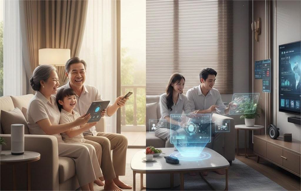 Nhà thông minh biệt thự mang lại trải nghiệm sống tiện nghi cho gia đình