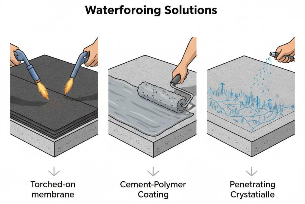 Sàn Mái Phẳng – Giải Pháp Kiến Trúc Hiện Đại Và Chống Thấm Hiệu Quả 4 Minh họa giải pháp chống thấm cho sàn mái phẳng hiện đại