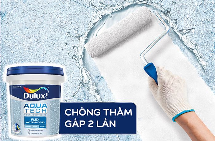 Sơn Chống Thấm Tốt Nhất Cho Biệt Thự Giải Pháp Toàn Diện Từ Trong Ra Ngoài 2 Sơn chống thấm tốt nhất Dulux Aquatech giúp bảo vệ tường biệt thự hiệu quả gấp đôi