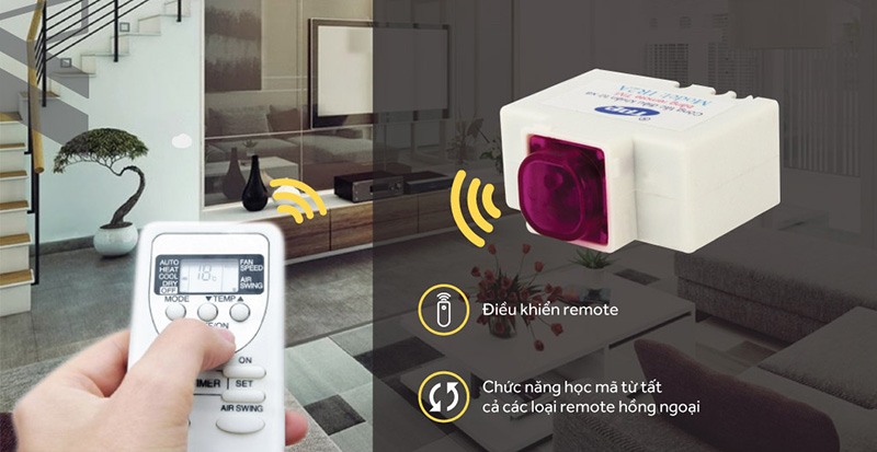 Giải Pháp Điều Khiển Từ Xa Cho Biệt Thự - Đồng Bộ Thiết Bị Thông Minh 4 Thiết bị điện thông minh điều khiển hồng ngoại cho nhà ở hiện đại