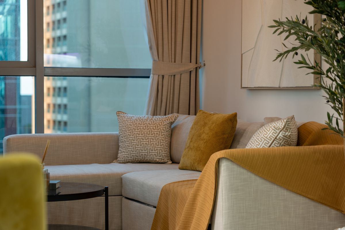 Thiết kế nội thất căn hộ 70m2 tone màu ấm áp, ấm cúng