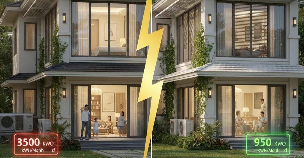 Thông gió và cách nhiệt biệt thự nâng cao chất lượng sống