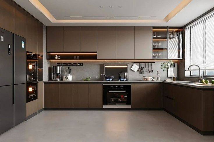 Tối Ưu Kết Cấu Biệt Thự Yếu – Giải Pháp An Toàn Và Bền Vững 3 Phòng bếp biệt thự hiện đại với ánh sáng tự nhiên và bố trí thông minh