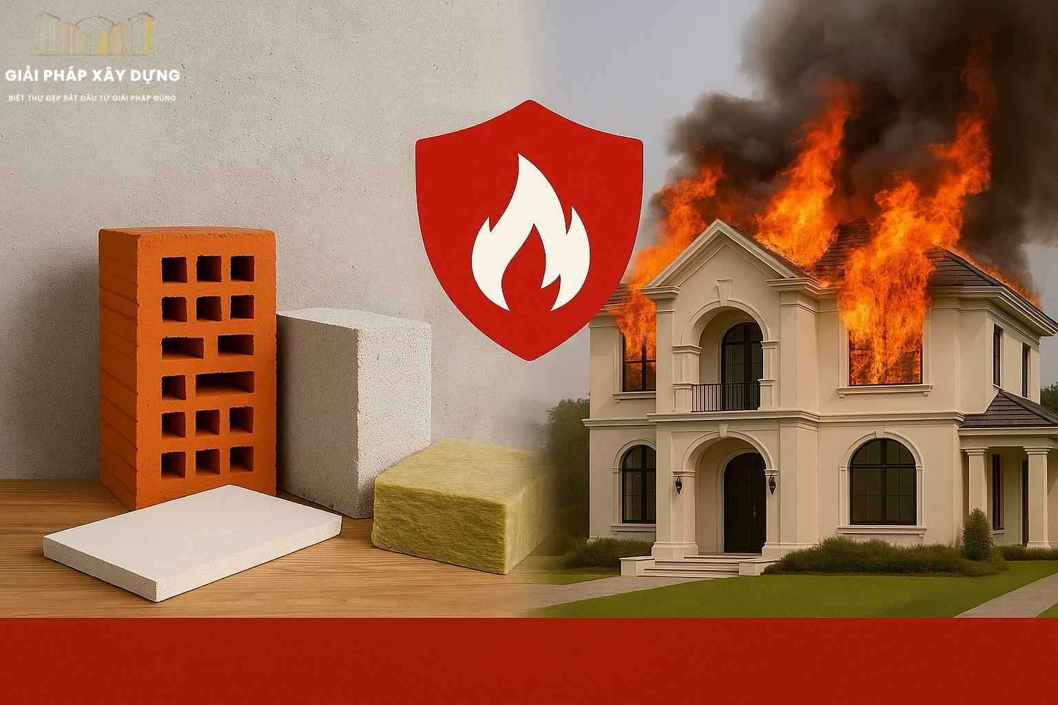 Vật liệu chống cháy bảo vệ biệt thự khỏi nguy cơ hỏa hoạn