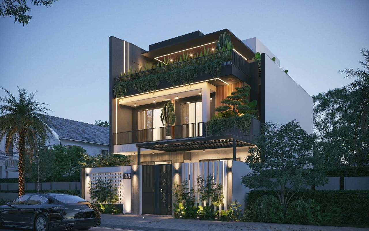 Biệt thự sử dụng vật liệu chống thấm tốt