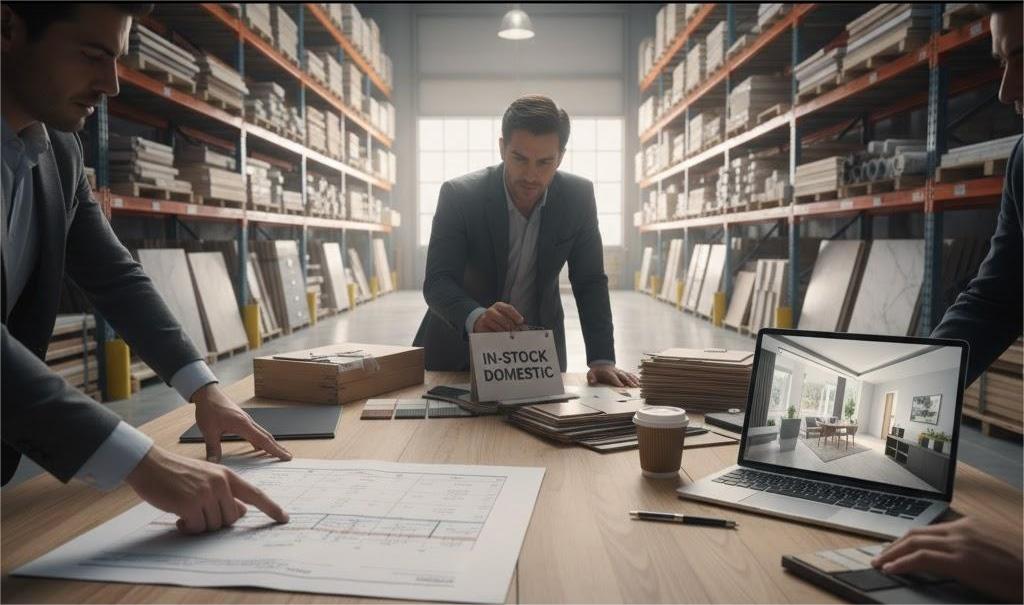 Vật liệu nội thất cuối năm được kiểm tra nguồn hàng và tiến độ