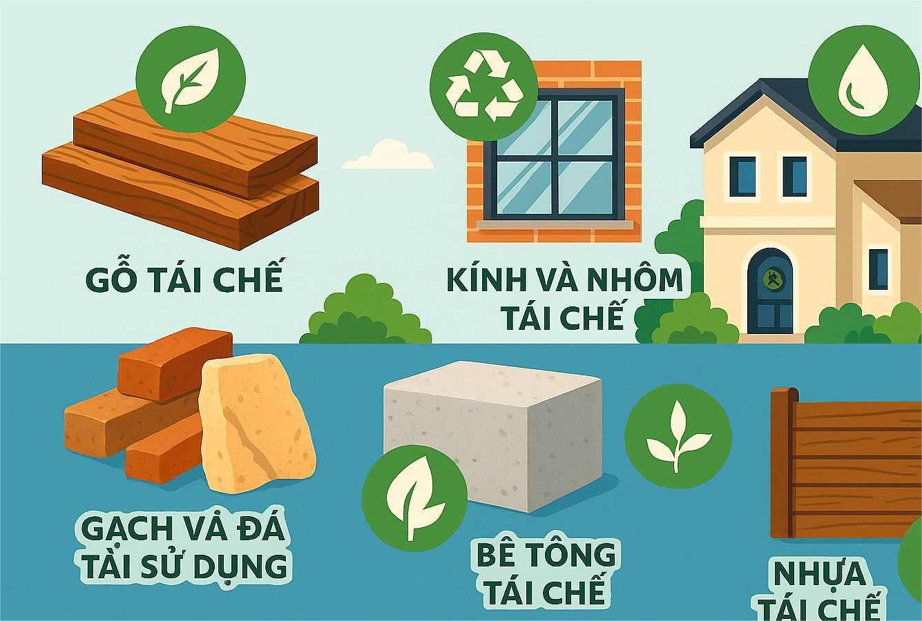Vật Liệu Tái Chế Cho Biệt Thự – Xu Hướng Xây Dựng Tuần Hoàn 2 vật liệu tái chế cho biệt thự