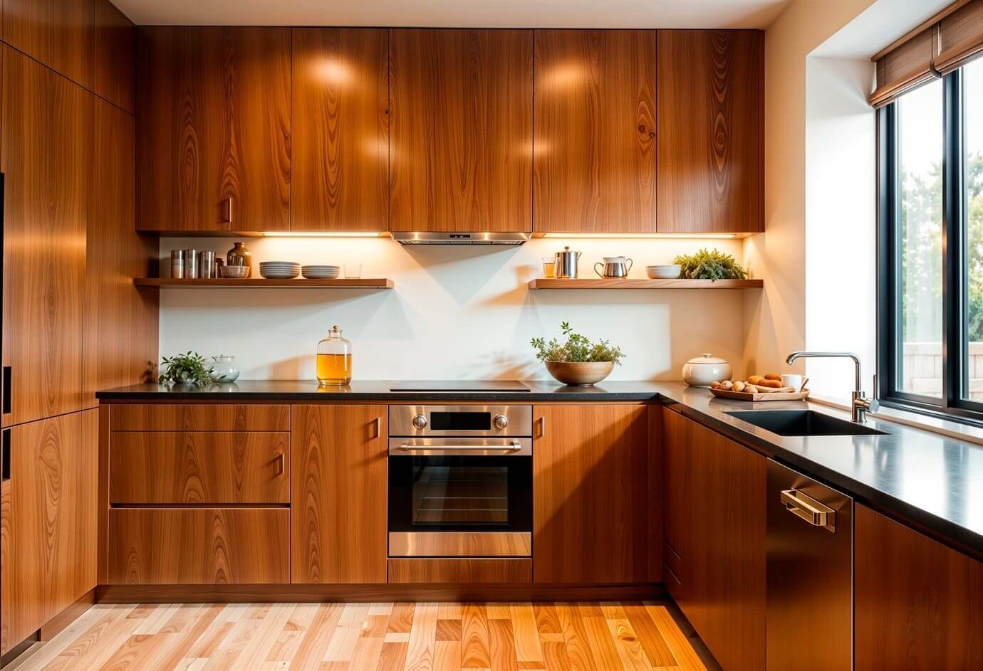 Vật Liệu Xanh Cho Biệt Thự – Giải Pháp Xanh Hóa Cuộc Sống Hiện Đại 4 Bếp biệt thự với vật liệu xanh
