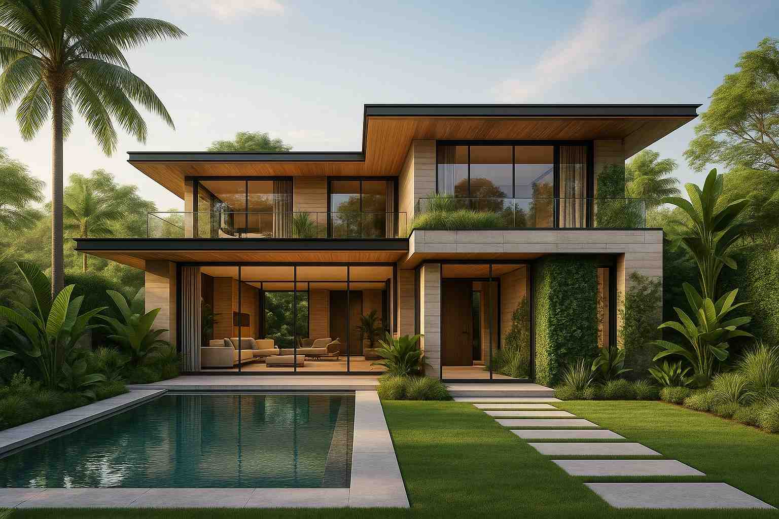 Xu Hướng Thiết Kế Biệt Thự Và Phong Cách Kiến Trúc Tương Lai 4 Biệt thự xanh theo xu hướng thiết kế biệt thự bền vững